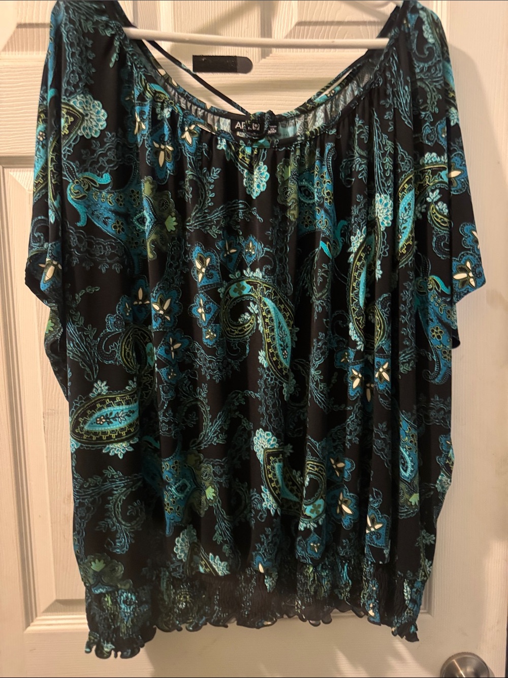 Apt 9 Black and TealWomen's Top